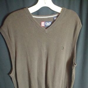 Chaps brown sweatervest